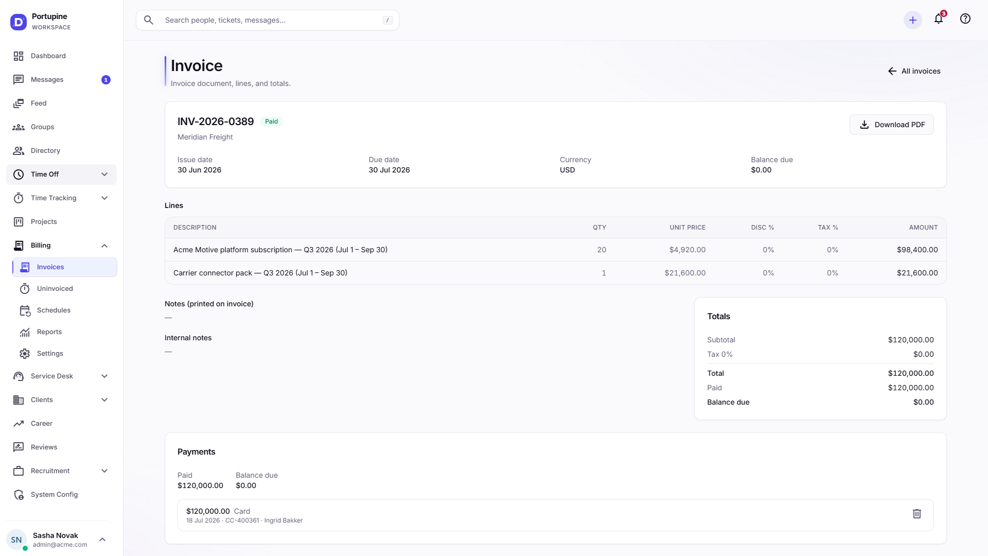 Quote builder opened from a pipeline deal